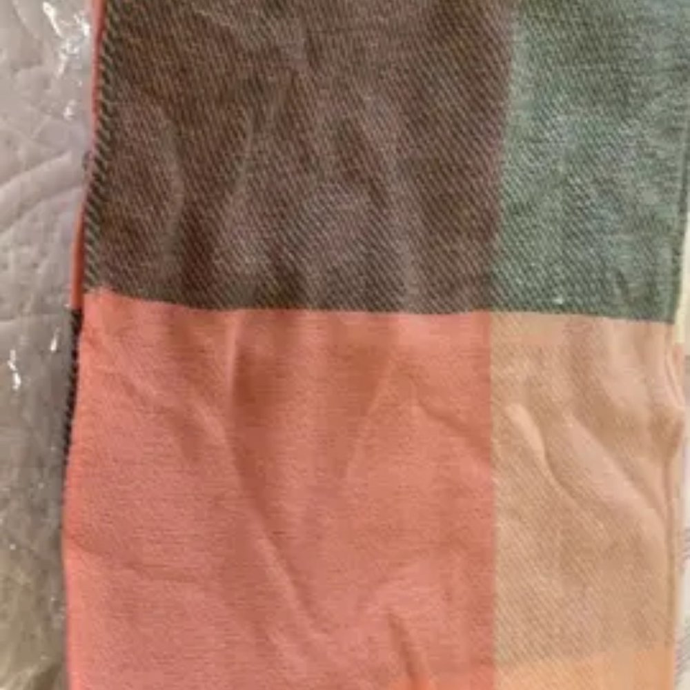 Women's Long Plaid Blanket Chunky Oversized WinterFall Warm Scarf